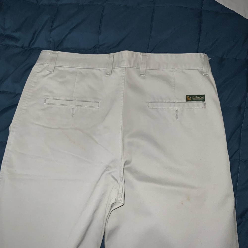 Stone Ridge light gray brand new cotton trousers size 32/32